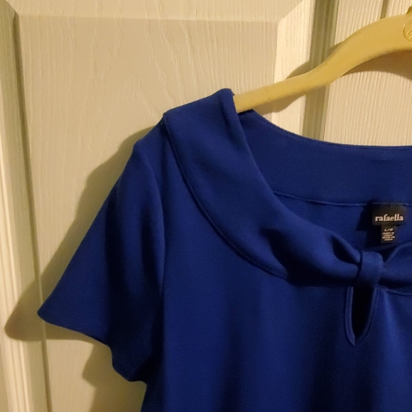 Rafaella Royal Blue Blouse with Bow Detail - Picture 3 of 8